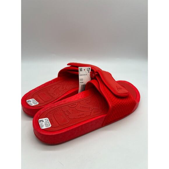 adidas Boost Slide Pharrell Active Red FY6140 Men's Size 7 New - Picture 6 of 12